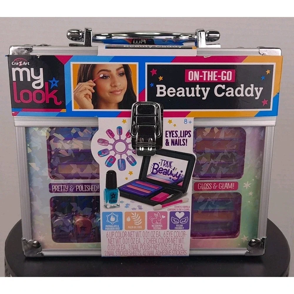 Cra Z Art My Look‎ On The Go Beauty Caddy; Eyes Lips And Nails New In Box